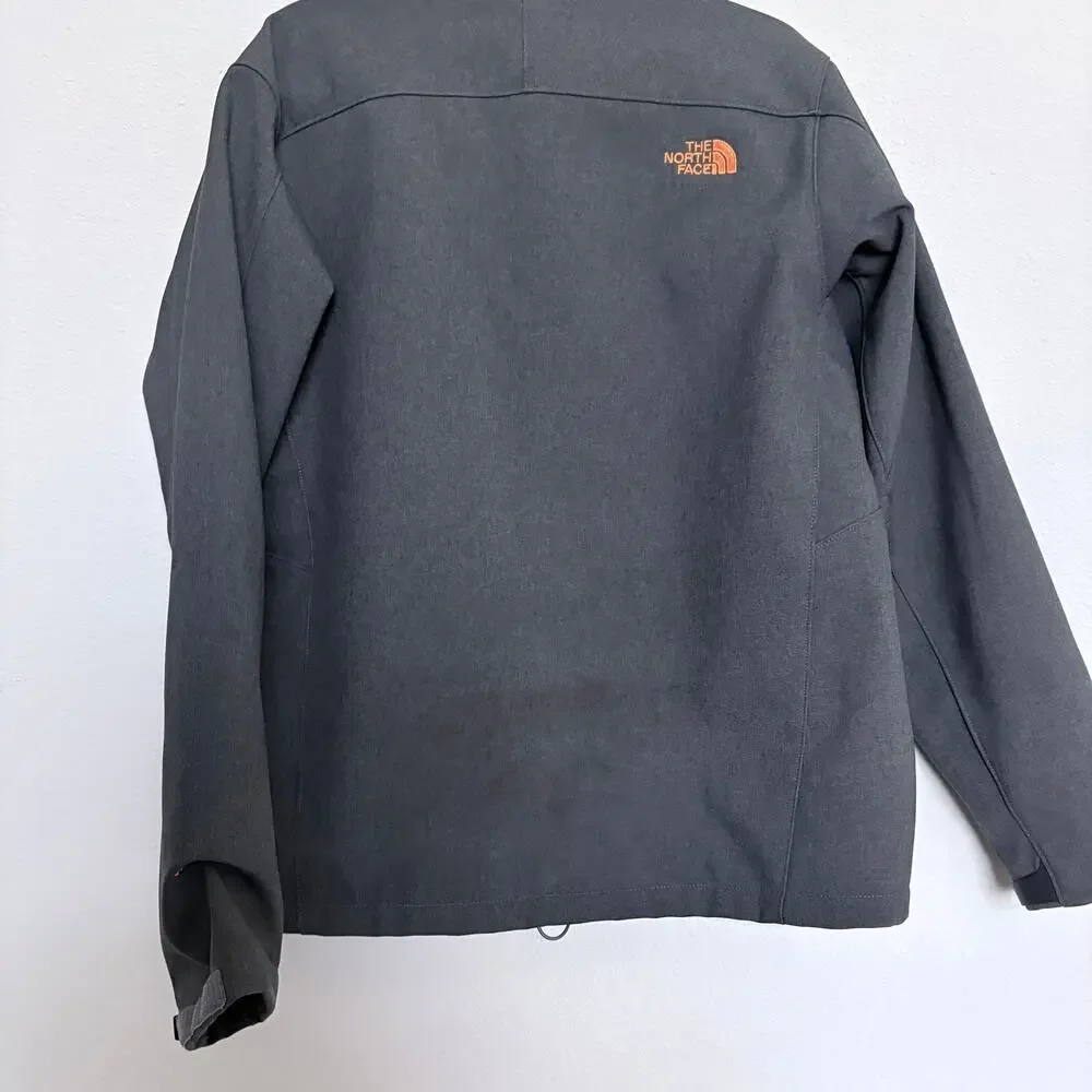 The North Face Apex Bionic Softshell Jacket Men’s Large Gray Orange Zip gorpcore
